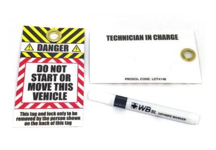 Lockout Padlock Tags Pack Of 5