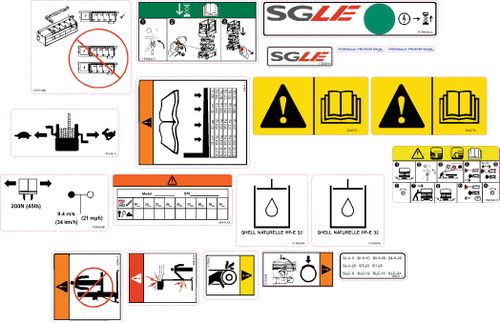 Genie SLA Safety Decal Kit