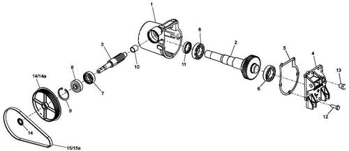 Belle Minimix 140, 150 Gearbox Pulley - Old Type OEM Number: Cms39