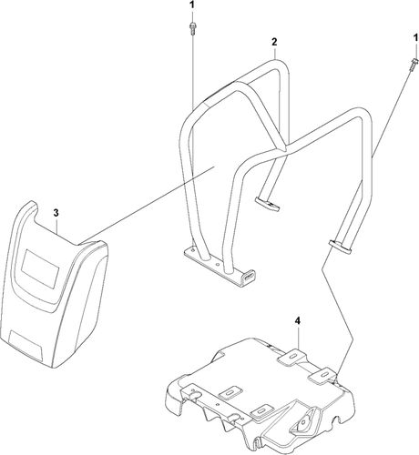 Husqvarna LF130 LT Hatz Engine Plate