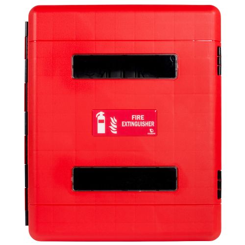 Dual Fire Extinguisher Cabinet Red