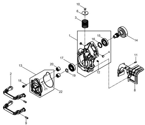 Wacker Neuson BH65 Crankcase