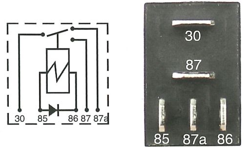 24V 5 Pin Mini Relay 10/5Amp