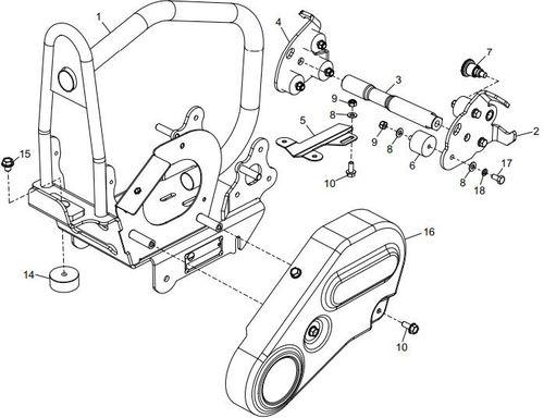 Belle PCX60A Engine Bedplate