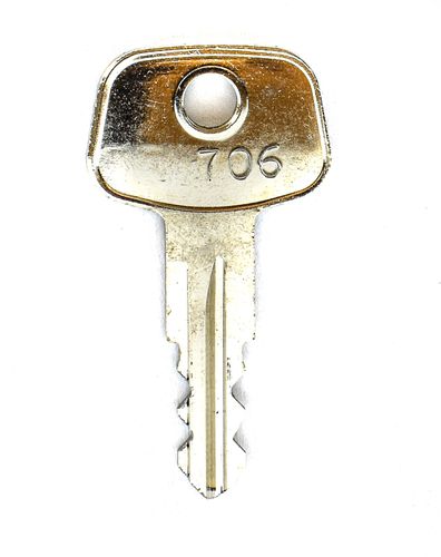 706 Liebherr, Hitachi Fuel Cap Key (706)