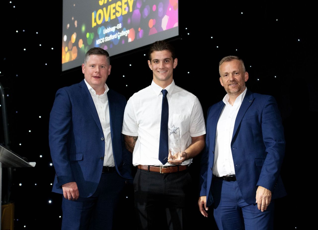 HTS Spares MD Roy Knappett, Award Winner Jack Lovesey & CPA CEO Steve Mulholland