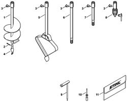 Spiral Earth Auger Bit 150mm