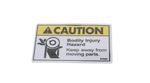 Decal - Caution Moving Parts