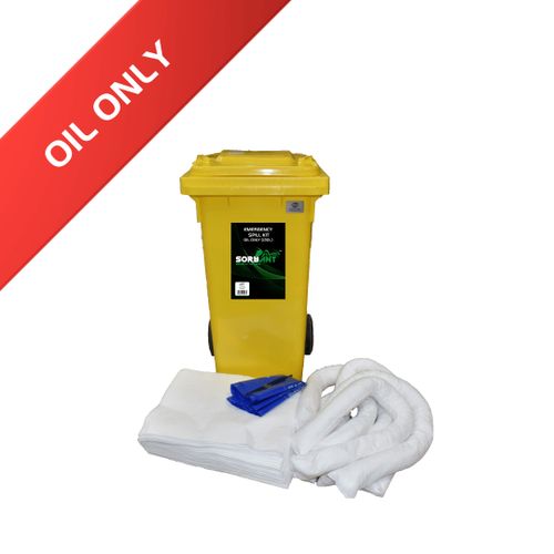 120L Oil Spill Kit For Cleaning Machinery Spills
