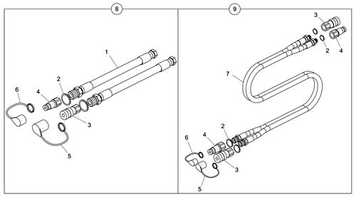 Hose Kit Jic 0.4Mtr