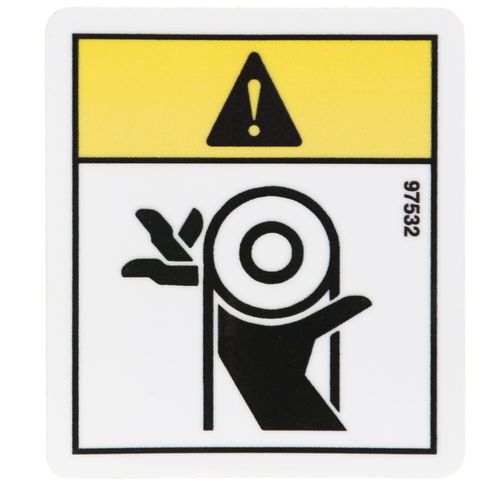 Decal - Caution Moving Parts Symbol