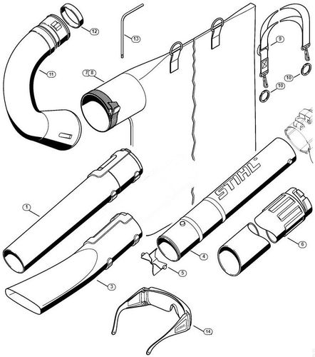 Stihl SH55 Shredder/ Vac Nozzle & Vac Kit