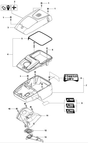 K760 Cylinder Cover (Up To 2012)