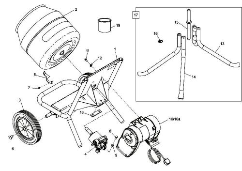 Belle Minimix 150 Frame Assembly