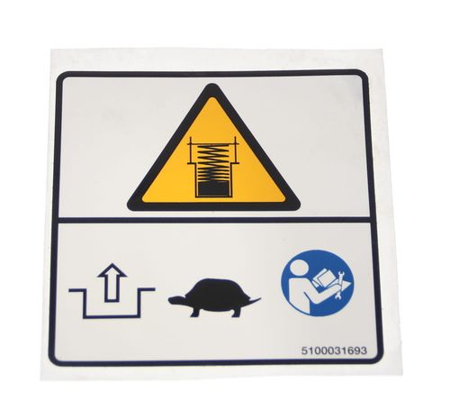 Wacker Neuson Compression Spring Label - OEM Number: 5100031693