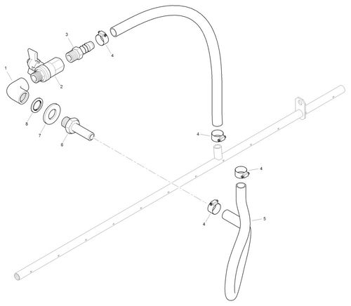 New Mecalac MBR71 Hd Water Tank Fittings