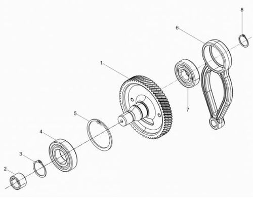 Wacker BS50-2Plus Crank Gear