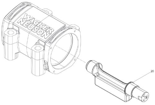 Wacker Neuson BPS1135Bw Exciter Shaft