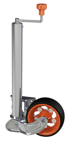 Heavy Duty Auto Folding Jockey Wheel 60mm With Wide Wheel