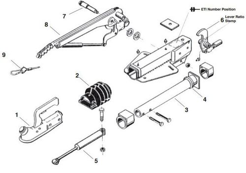 VT1 Drawbar Parts (A Frame/Delta)