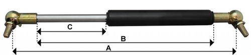 Gas Strut With Eye Ends