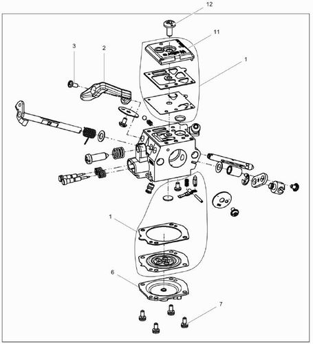 Wacker BH23 Carburettor