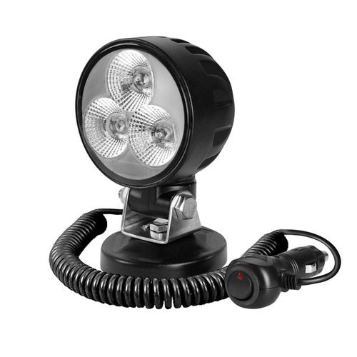 30W Compact Flood Beam LED Work Lamp With Magnetic Base - 12/24V