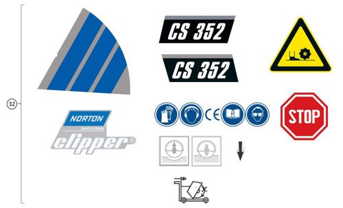 Norton Clipper CS352P Decals