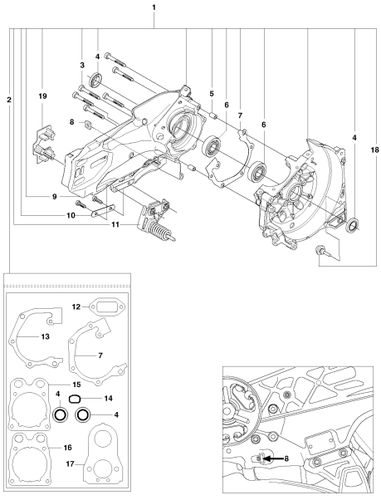 Husqvarna K770 Crankcase