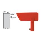 Plastic Isolator Switch Key Single Pin