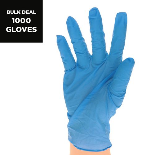 Blue Nitrile Gloves Large (10 X 100)