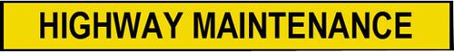 Highway Maintenance Sticker